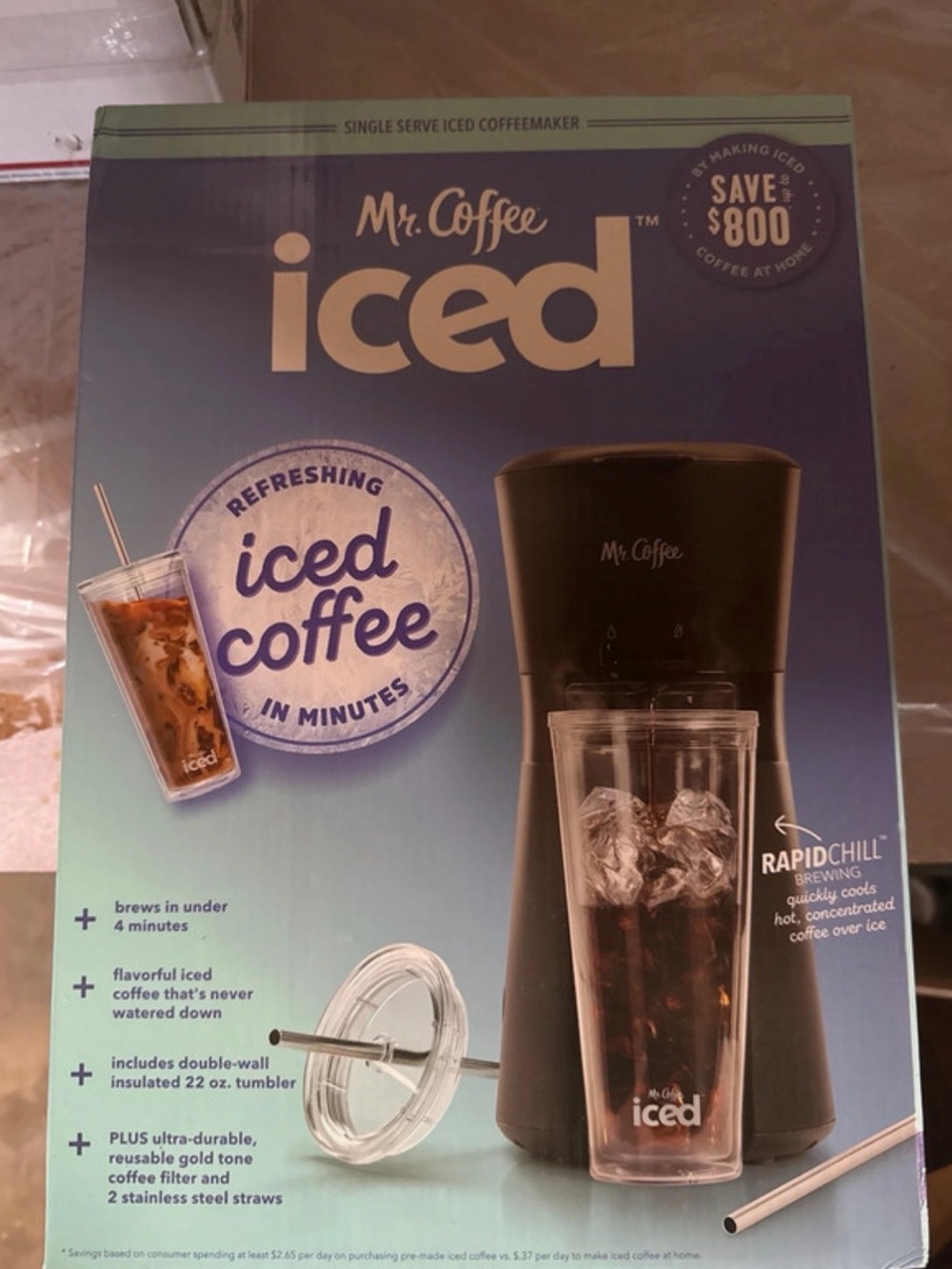 Mr. Coffee Iced Single-Serve Iced Coffeemaker - Black